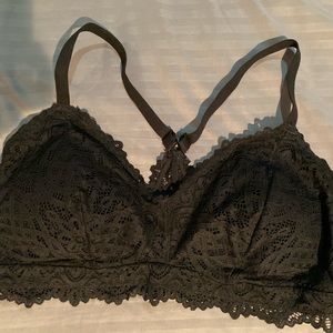 Black lace bralette